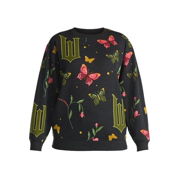 WICKED Womens Graphic Fleece Sweatshirt Medium - Picture 3 of 16